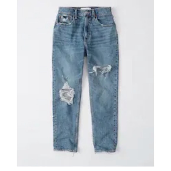 NWOT Abercrombie & Fitch High-rise Distressed Denim 6L - Picture 4 of 4